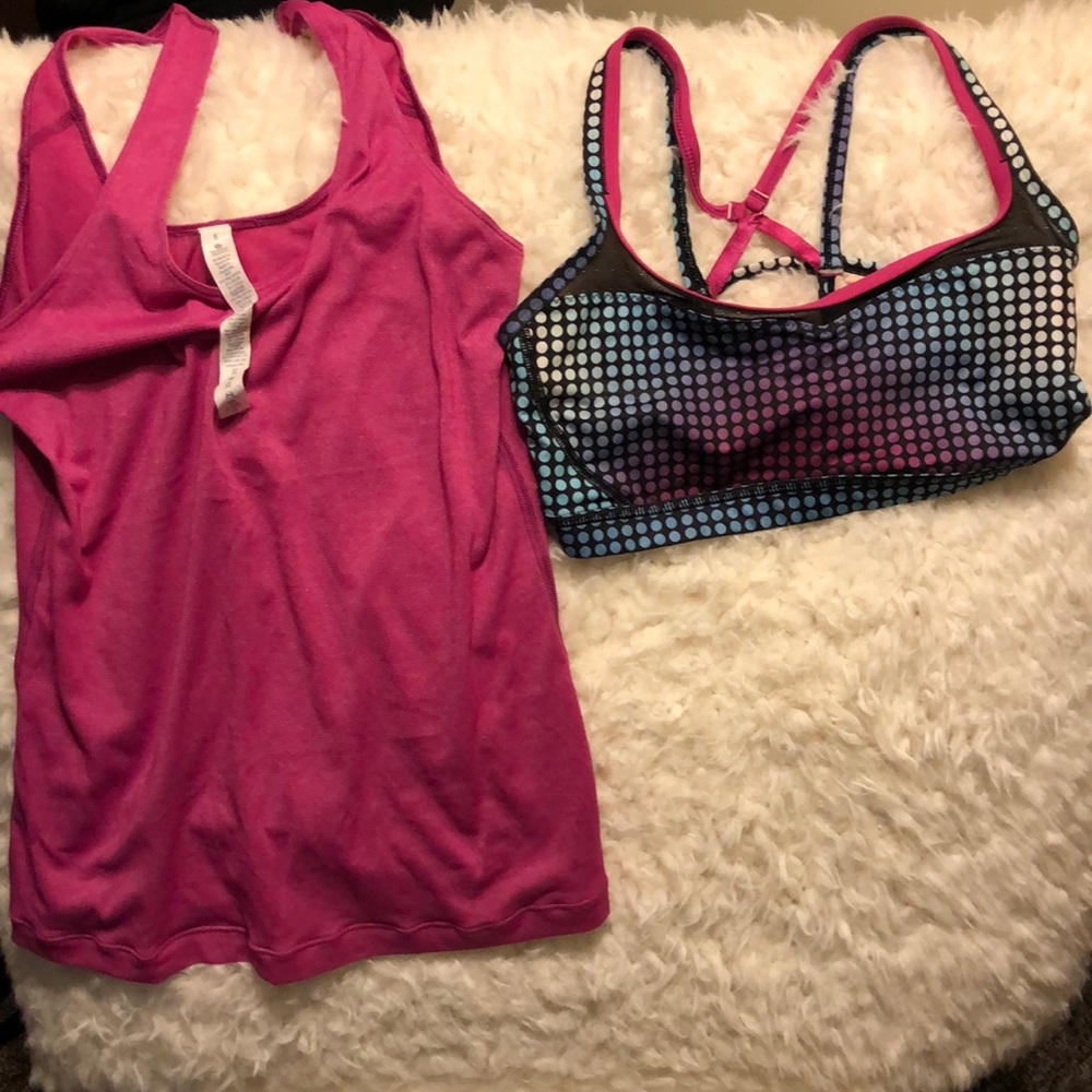 Lululemon top and sports bra